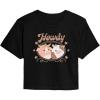 image:imageHYBRID APPAREL Squishmallows  Howdy Cows  Juniors Cropped Short Sleeve Graphic TShirtBlack