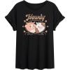 image:imageHYBRID APPAREL Squishmallows  Howdy Cows  Womens Oversized Graphic TShirtBlack
