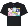 image:imageHYBRID APPAREL Squishmallows  Mooody Cow Grid  Juniors Cropped Short Sleeve Graphic TShirtBlack