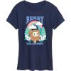 image:imageSquishmallows  Benny The Bigfoot  Womens Short Sleeve Graphic TShirtNavy