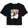 image:imageSquishmallows  Cam The Cat  Juniors Cropped Short Sleeve Graphic TShirtBlack