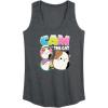image:imageSquishmallows  Cam The Cat  Womens Racerback TankHeather Charcoal