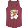 image:imageSquishmallows  Cam The Cat  Womens Racerback TankHeather Wine