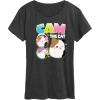image:imageSquishmallows  Cam The Cat  Womens Short Sleeve Graphic TShirtHeather Charcoal