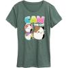 image:imageSquishmallows  Cam The Cat  Womens Short Sleeve Graphic TShirtHeather Juniper