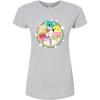 image:imageSquishmallows  Rainbow Circle Group  Juniors Fitted Short Sleeve Graphic TShirtHeather Grey