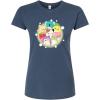 image:imageSquishmallows  Rainbow Circle Group  Juniors Fitted Short Sleeve Graphic TShirtIndigo