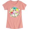 image:imageSquishmallows  Rainbow Circle Group  Youth Girls Short Sleeve TShirtDesert Pink