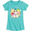 image:imageSquishmallows  Rainbow Circle Group  Youth Girls Short Sleeve TShirtTurquoise