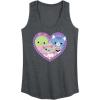 image:imageSquishmallows  Squish Heart  Womens Racerback TankHeather Charcoal
