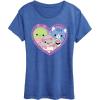 image:imageSquishmallows  Squish Heart  Womens Short Sleeve Graphic TShirtHeather Royal Blue