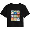 image:imageSquishmallows  Squish Mood Grid  Juniors Cropped Short Sleeve Graphic TShirtBlack