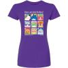 image:imageSquishmallows  Squish Mood Grid  Juniors Fitted Short Sleeve Graphic TShirtPurple