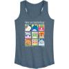 image:imageSquishmallows  Squish Mood Grid  Womens Racerback TankHeather Blue