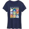 image:imageSquishmallows  Squish Mood Grid  Womens Short Sleeve Graphic TShirtNavy