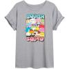 image:imageSquishmallows  Squish Squad  Womens Oversized Graphic TShirtHeather Grey