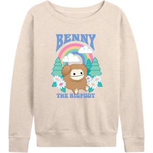 image:imageHYBRID APPAREL Squishmallows  Benny The Bigfoot  Womens French Terry Long Sleeve PulloverBirch