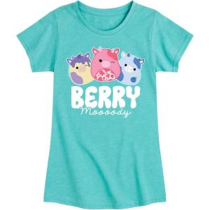image:imageHYBRID APPAREL Squishmallows  Berry Moooody  Youth Girls Short Sleeve TShirtTurquoise