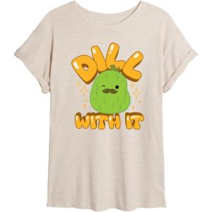 image:imageHYBRID APPAREL Squishmallows  Dill with It Charles Pickle  Womens Oversized Graphic TShirtBirch