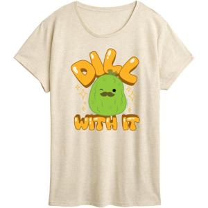 image:imageHYBRID APPAREL Squishmallows  Dill with It Charles Pickle  Womens Short Sleeve Graphic TShirtBirch