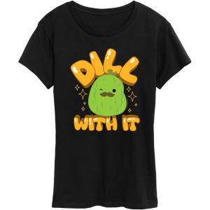 image:imageHYBRID APPAREL Squishmallows  Dill with It Charles Pickle  Womens Short Sleeve Graphic TShirtBlack
