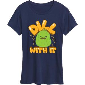 image:imageHYBRID APPAREL Squishmallows  Dill with It Charles Pickle  Womens Short Sleeve Graphic TShirtNavy