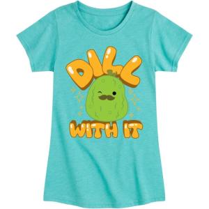 image:imageHYBRID APPAREL Squishmallows  Dill with It Charles Pickle  Youth Girls Short Sleeve TShirtTurquoise