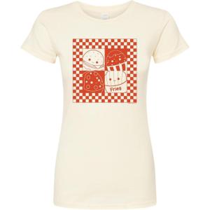 image:imageHYBRID APPAREL Squishmallows  Fast Food  Juniors Fitted Short Sleeve Graphic TShirtNatural