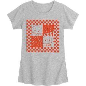 image:imageHYBRID APPAREL Squishmallows  Fast Food  Youth Girls Short Sleeve TShirtHeather Grey