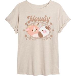 image:imageHYBRID APPAREL Squishmallows  Howdy Cows  Womens Oversized Graphic TShirtBirch