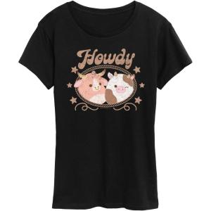 image:imageHYBRID APPAREL Squishmallows  Howdy Cows  Womens Short Sleeve Graphic TShirtBlack