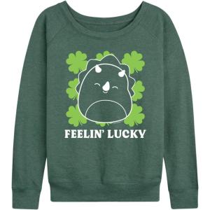 image:imageHYBRID APPAREL Squishmallows  Lucky  Womens French Terry Long Sleeve PulloverHeather Juniper