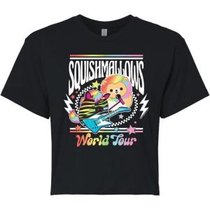 image:imageHYBRID APPAREL Squishmallows  World Tour  Juniors Cropped Short Sleeve Graphic TShirtBlack