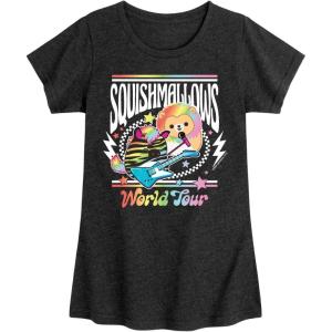 image:imageHYBRID APPAREL Squishmallows  World Tour  Youth Girls Short Sleeve TShirtHeather Black