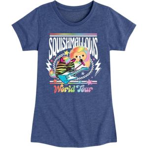 image:imageHYBRID APPAREL Squishmallows  World Tour  Youth Girls Short Sleeve TShirtHeather Navy