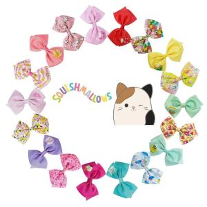 image:imageLUV HER Special Squishmallows Hair Accessories for Girls 18pc Hair Bow with Aligator Clips Age 8Special Squishmallows