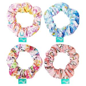 image:imageLUV HER Squishmallows Cute Scrunchies for Girls  4 Large Printed Hair Scrunchies with Your Favorite Characters Ages 8