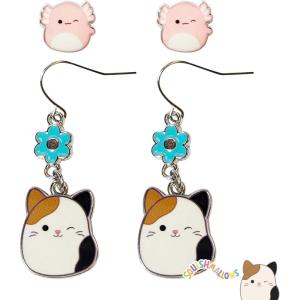image:imageLUV HER Squishmallows Hypoallergenic Earrings for Girls Stud and Fishhook Drop Sets with Charms One Size Fits All Ages 8Squish 1