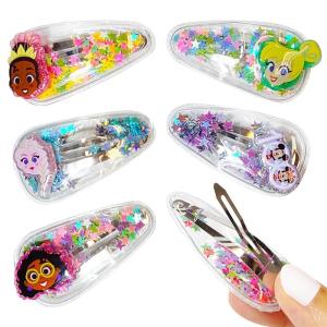 image:imageLuv Her Hair Accessories 6pc Cute Squish Hair Clips with Favorite Character Charms for Girls and Toddlers Ages 3Multicolor 3