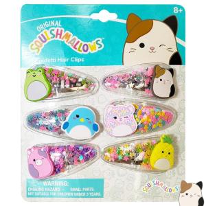 image:imageLuv Her Hair Accessories 6pc Cute Squish Hair Clips with Favorite Character Charms for Girls and Toddlers Ages 3Multicolor 6
