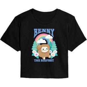image:imageSquishmallows  Benny The Bigfoot  Juniors Cropped Short Sleeve Graphic TShirtBlack