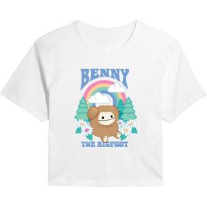 image:imageSquishmallows  Benny The Bigfoot  Juniors Cropped Short Sleeve Graphic TShirtWhite