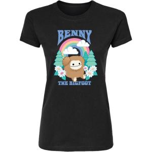 image:imageSquishmallows  Benny The Bigfoot  Juniors Fitted Short Sleeve Graphic TShirtBlack