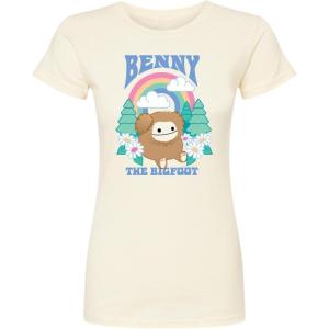 image:imageSquishmallows  Benny The Bigfoot  Juniors Fitted Short Sleeve Graphic TShirtNatural