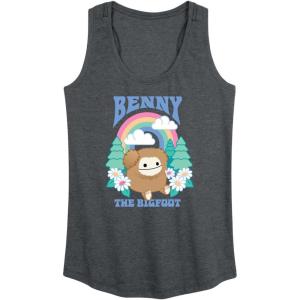 image:imageSquishmallows  Benny The Bigfoot  Womens Racerback TankHeather Charcoal