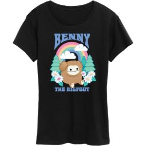 image:imageSquishmallows  Benny The Bigfoot  Womens Short Sleeve Graphic TShirtBlack