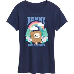 image:imageSquishmallows  Benny The Bigfoot  Womens Short Sleeve Graphic TShirtNavy