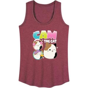 image:imageSquishmallows  Cam The Cat  Womens Racerback TankHeather Wine