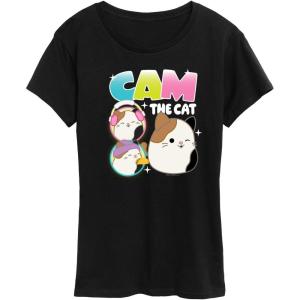 image:imageSquishmallows  Cam The Cat  Womens Short Sleeve Graphic TShirtBlack