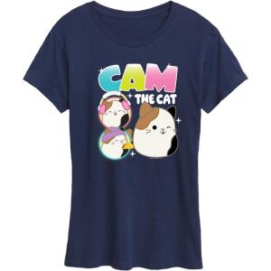 image:imageSquishmallows  Cam The Cat  Womens Short Sleeve Graphic TShirtNavy